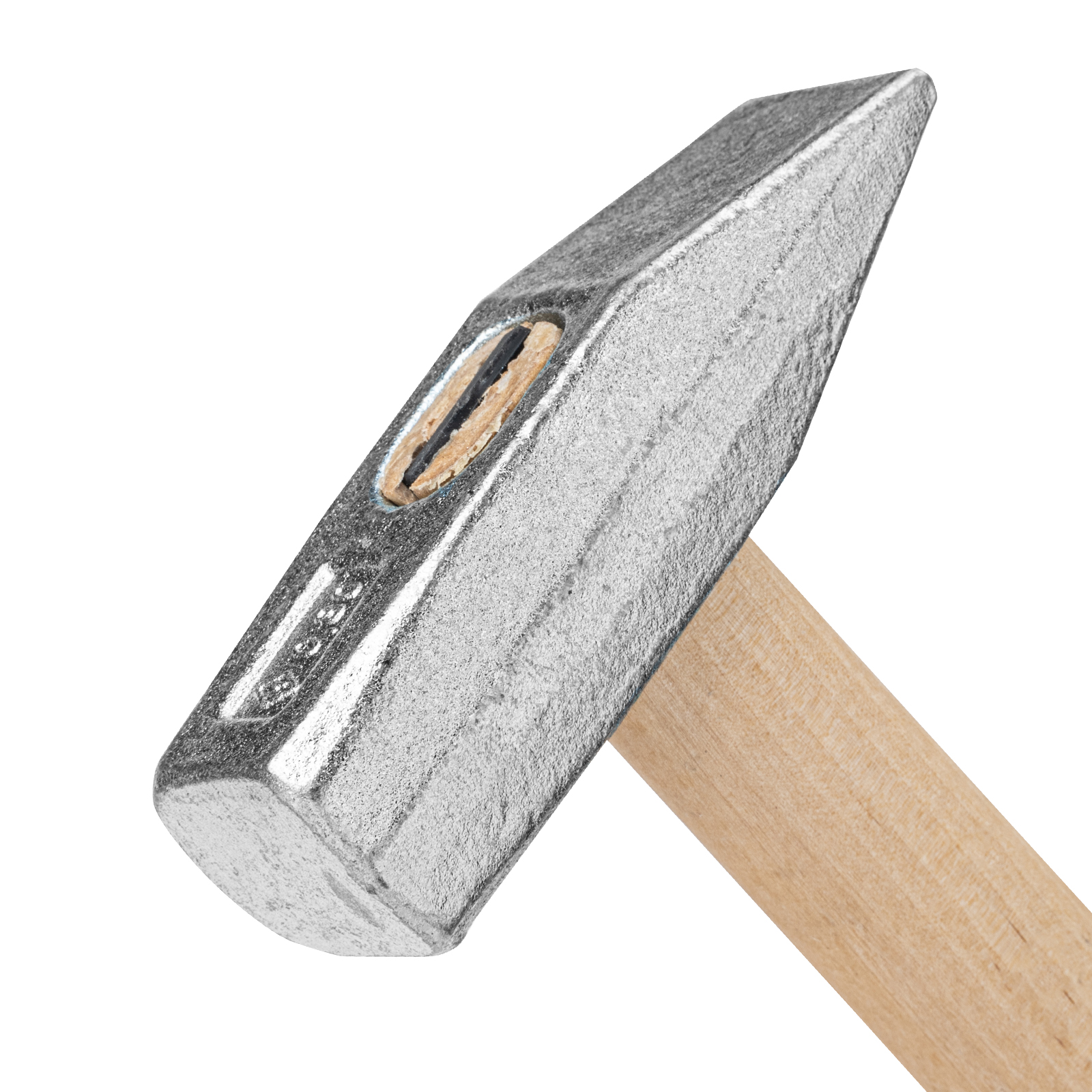 Молоток слесарный, 800 г, квадратный боек, деревянная рукоятка