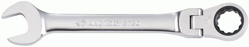 Ключ трещоточный комбинированный с шарниром 17 мм KING TONY 373017M