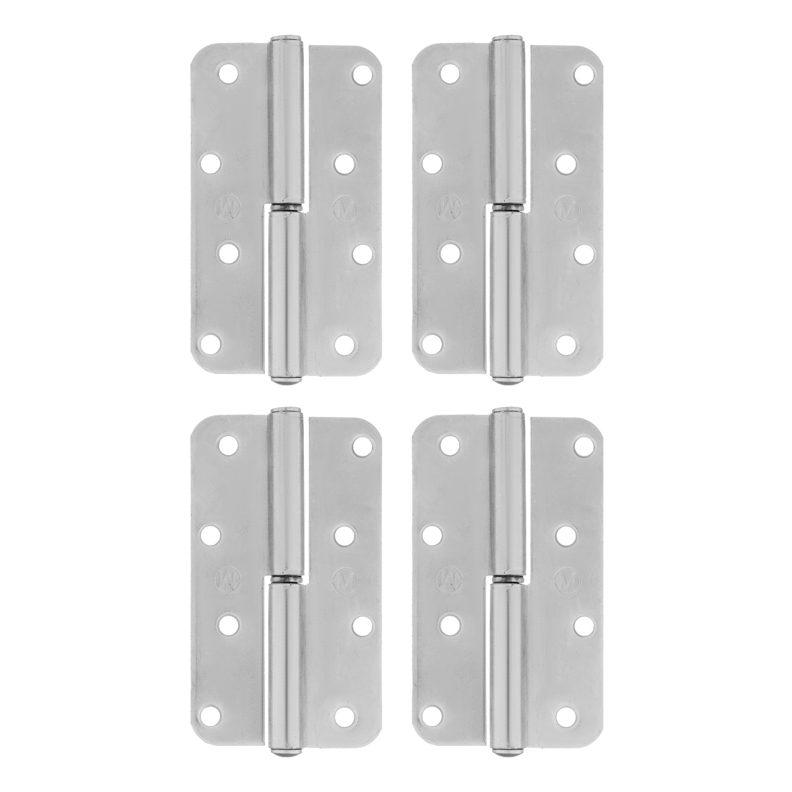 Петля накладная ПН1-110 левая, цинк, 4 шт, (Металлист)