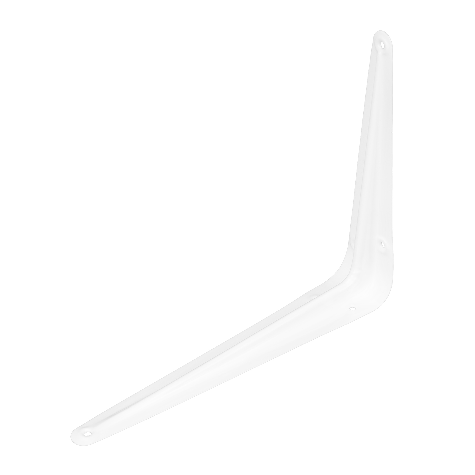 Кронштейн угловой с ребром, 175 х 225 мм, белый Сибртех