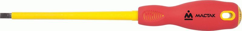 Отвертка шлицевая Slotted 4,0 мм, 100 мм, диэлектрическая, держатель МАСТАК 040-40100EH