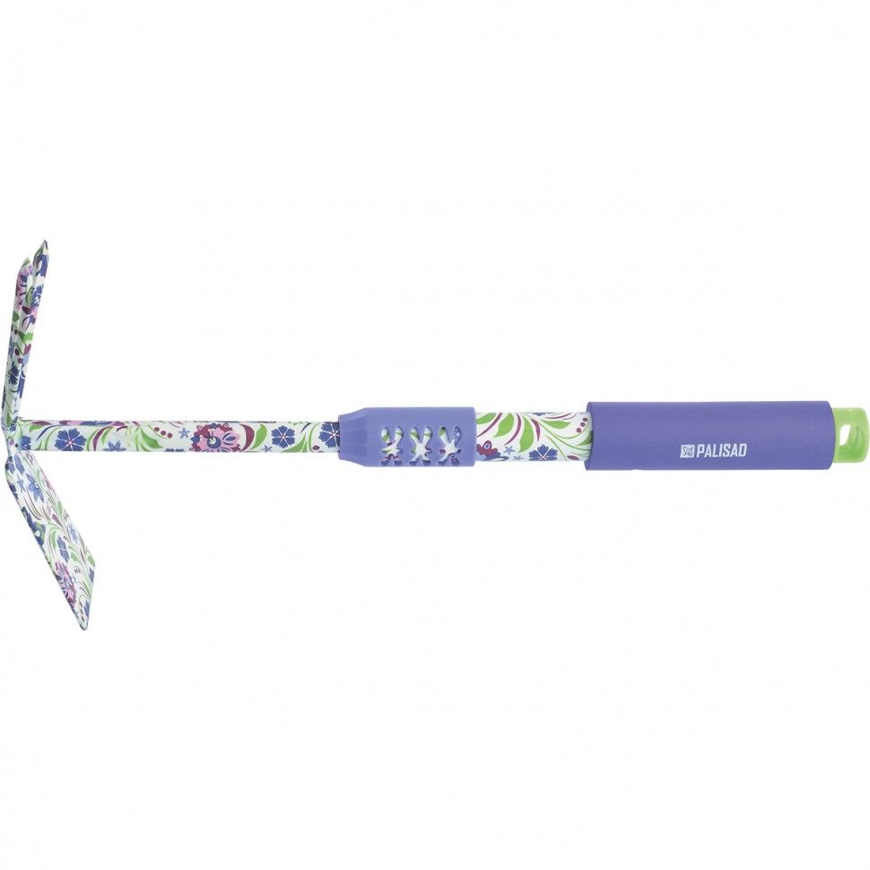 Мотыжка комбинированная, 70 х 385 мм, стальная, удлиненная рукоятка, Flower Mint, Palisad