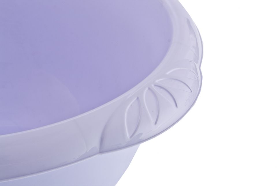Таз пластмассовый круглый 9 л, сиреневый, Росссия Elfe