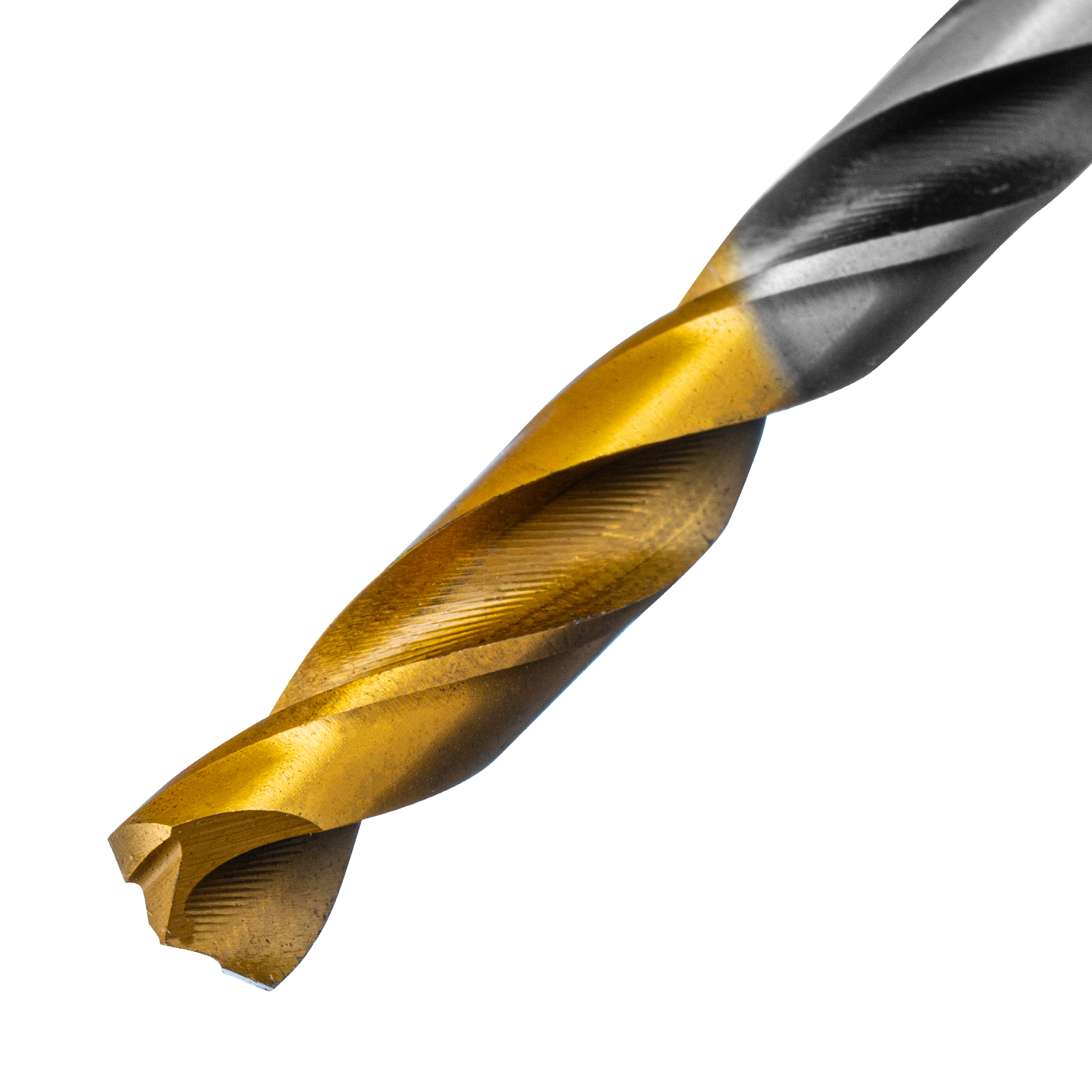 Сверло спиральное по металлу 6,5 x 93мм, Р6М5, Golden Tip, многогранная заточка Denzel