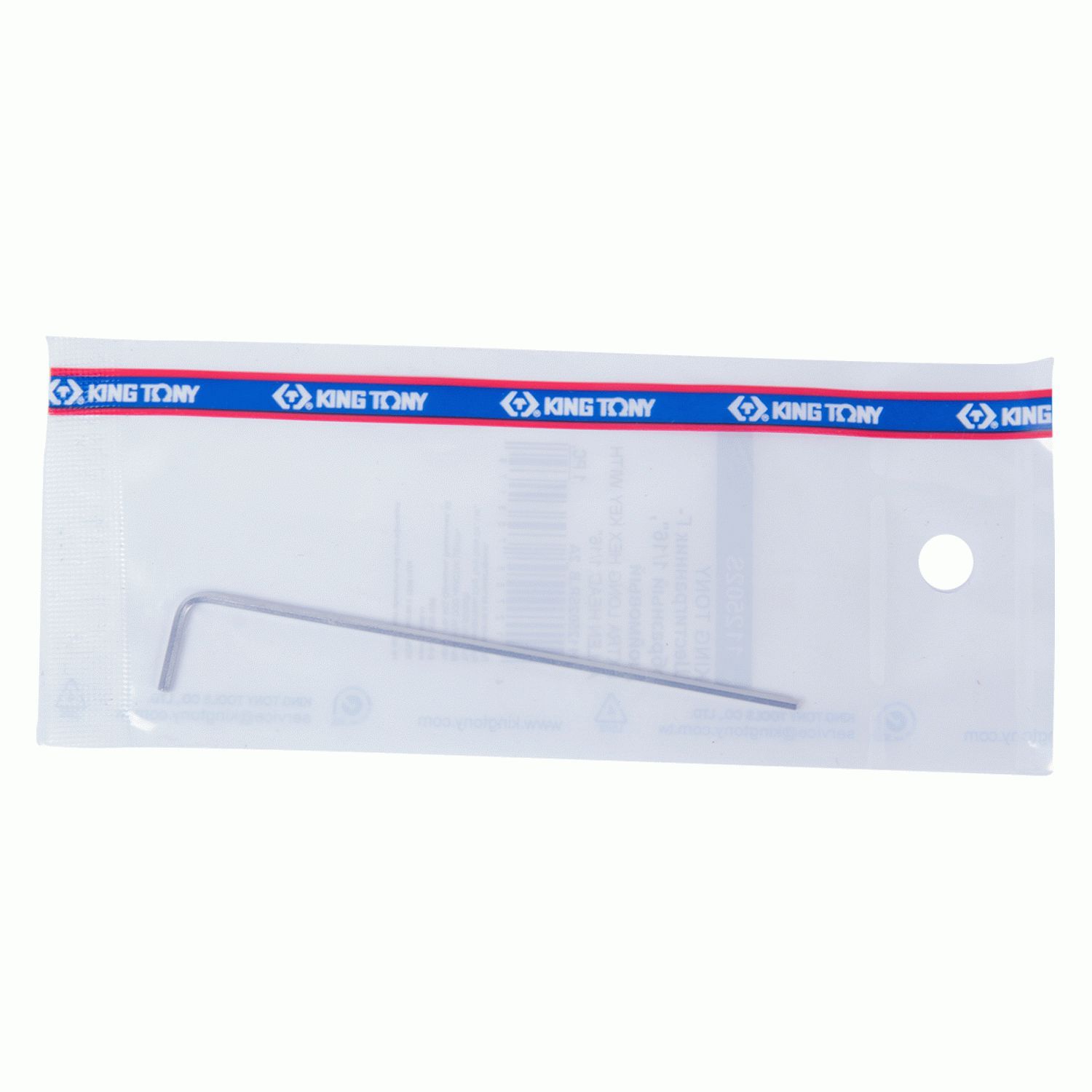 Шестигранник Г-образный 1/16", дюймовый, 16,0 х 92,0 мм KING TONY 112502S