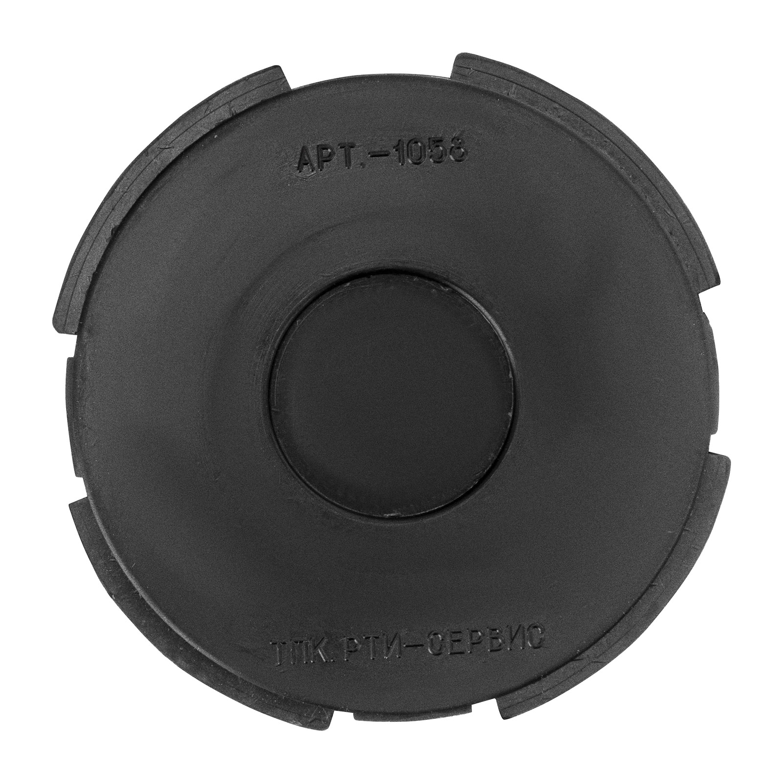 Резиновая опора для подкатного домкрата универсальная, D 100 мм, D 90, H 12 мм Matrix