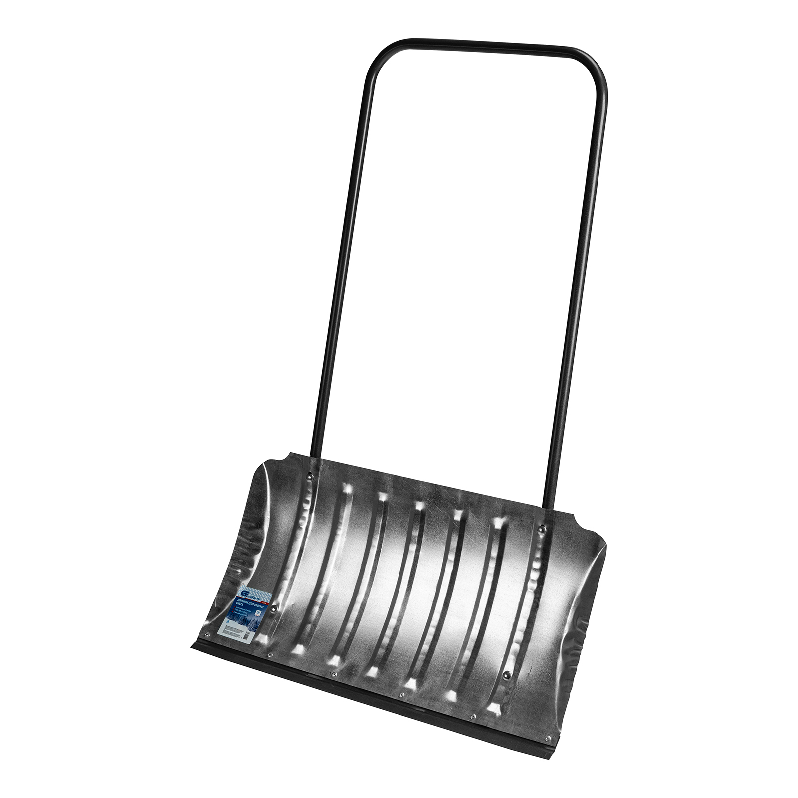 Движок для уборки снега оцинкованный, 735x385x1120 мм, стальная рукоятка, Сибртех