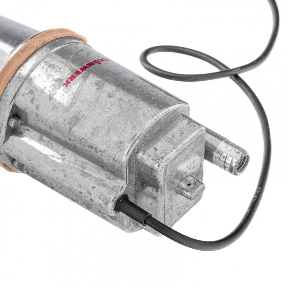 Вибрационный насос KVP300B-15, нижний забор, 1080 л/ч, подъем 70 м, кабель 15 метров Kronwerk