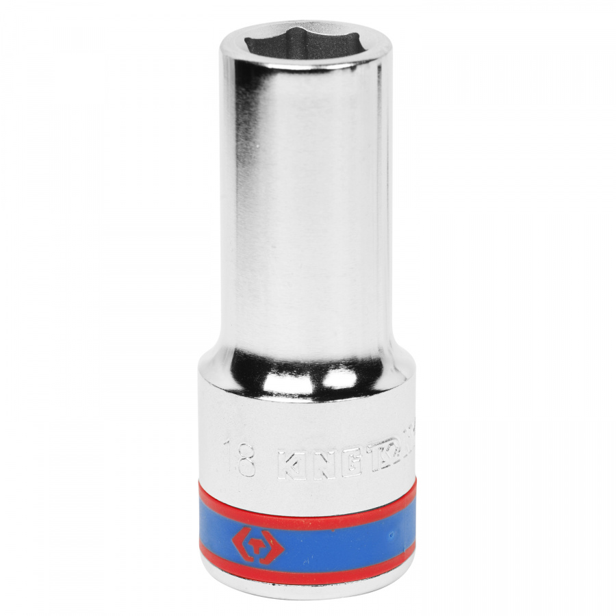 Головка торцевая глубокая шестигранная 3/4", 18 мм KING TONY 623518M