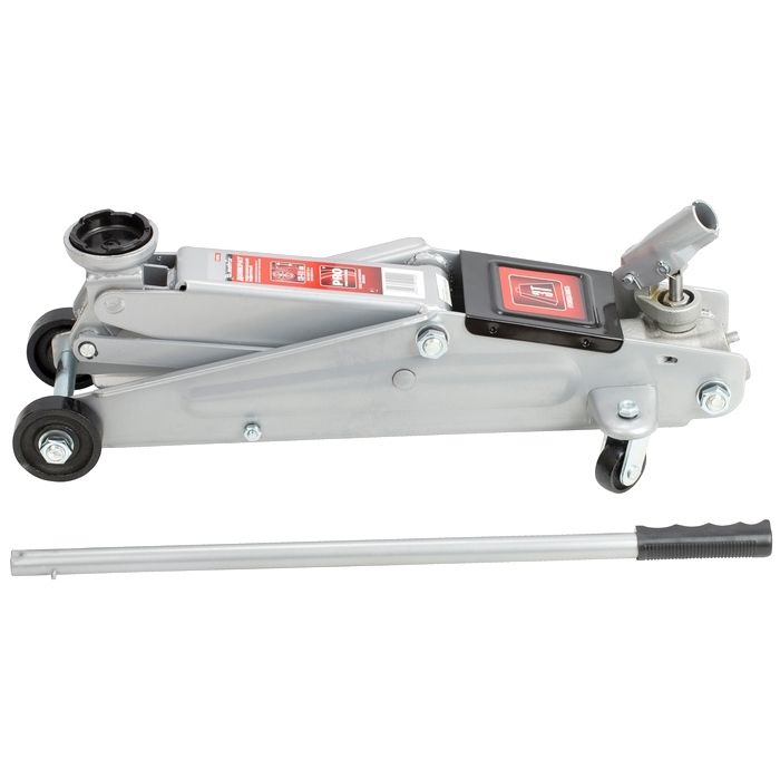 Домкрат гидравлический подкатной, 3 т, высота подъема 130-410 мм, поворотная ручка Matrix