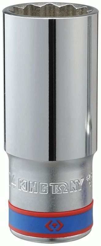 Головка торцевая глубокая двенадцатигранная 1/2", 16 мм KING TONY 423016M