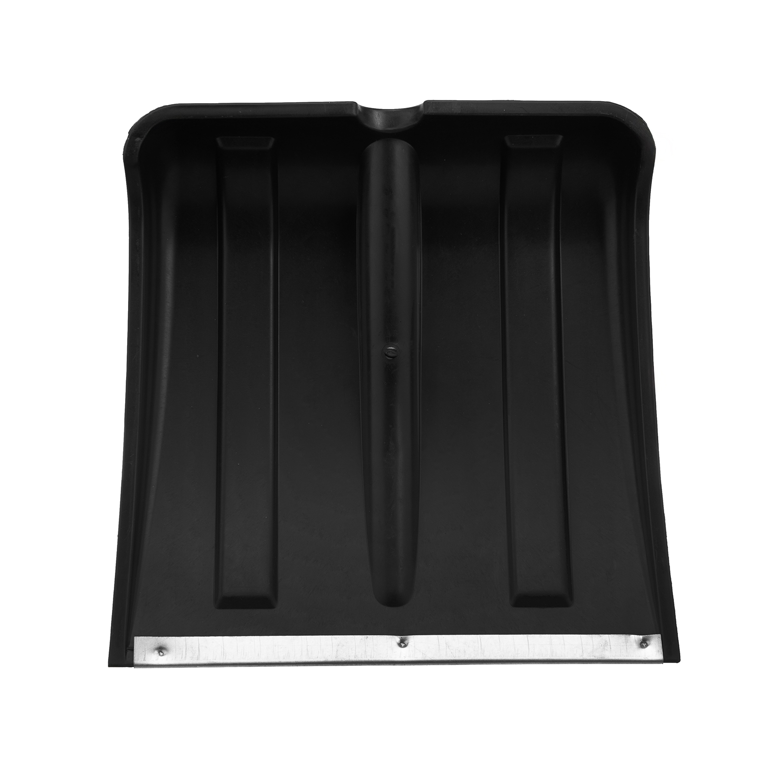 Лопата для уборки снега пластиковая, оцинкованная планка, 350х350 мм, без черенка, Сибртех