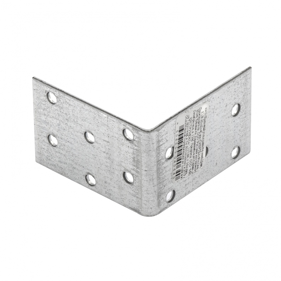 Крепежный уголок равносторонний 2 мм, KUR 60 x 60 x 40 мм Сибртех