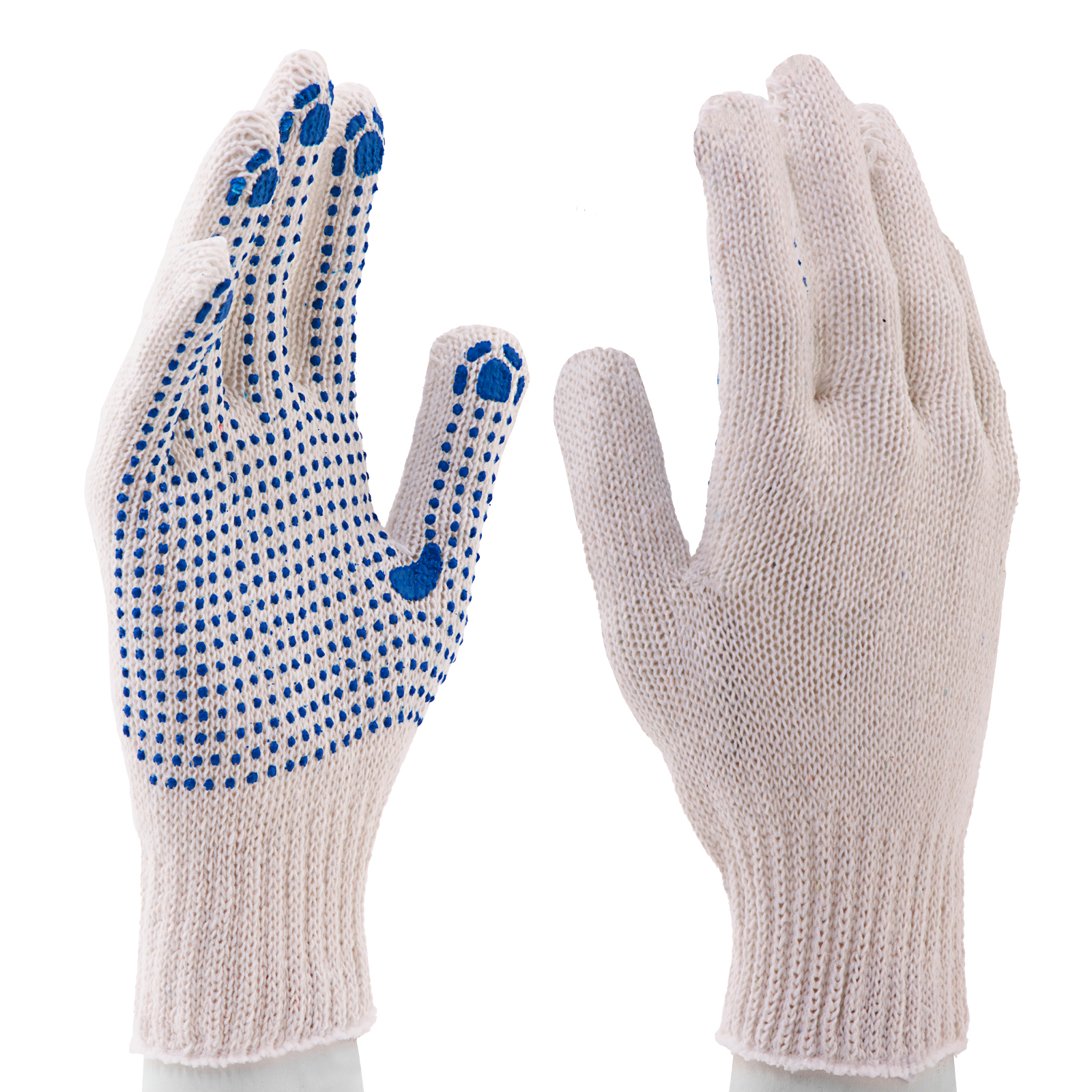 Перчатки х/б, ПВХ покрытие, "Точка", 7 класс