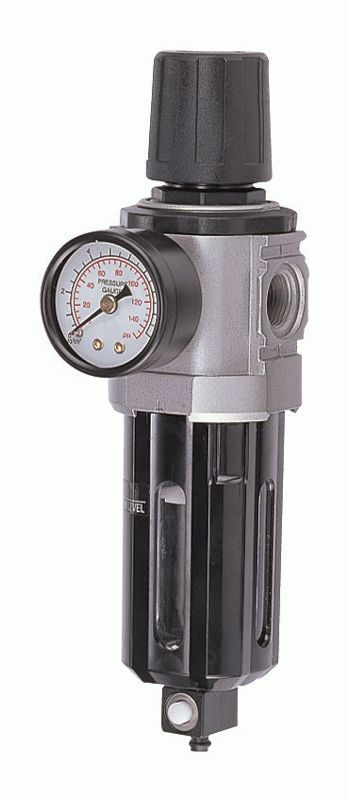Фильтр влагоотделитель с редуктором 3/8'', объем 500 мл, 5 мкм MIGHTY SEVEN SV-1320