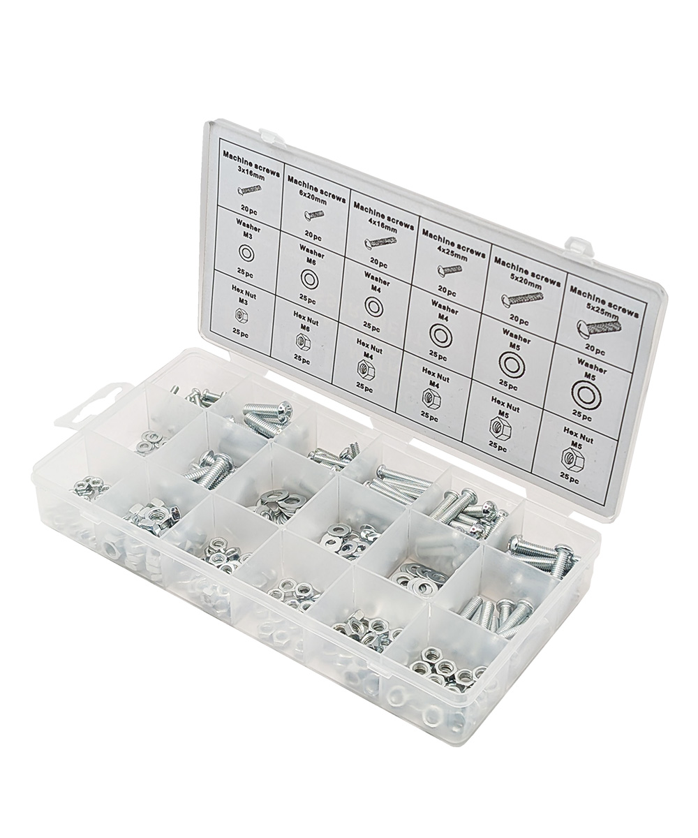 Набор винтов, гаек, шайб, 420 шт