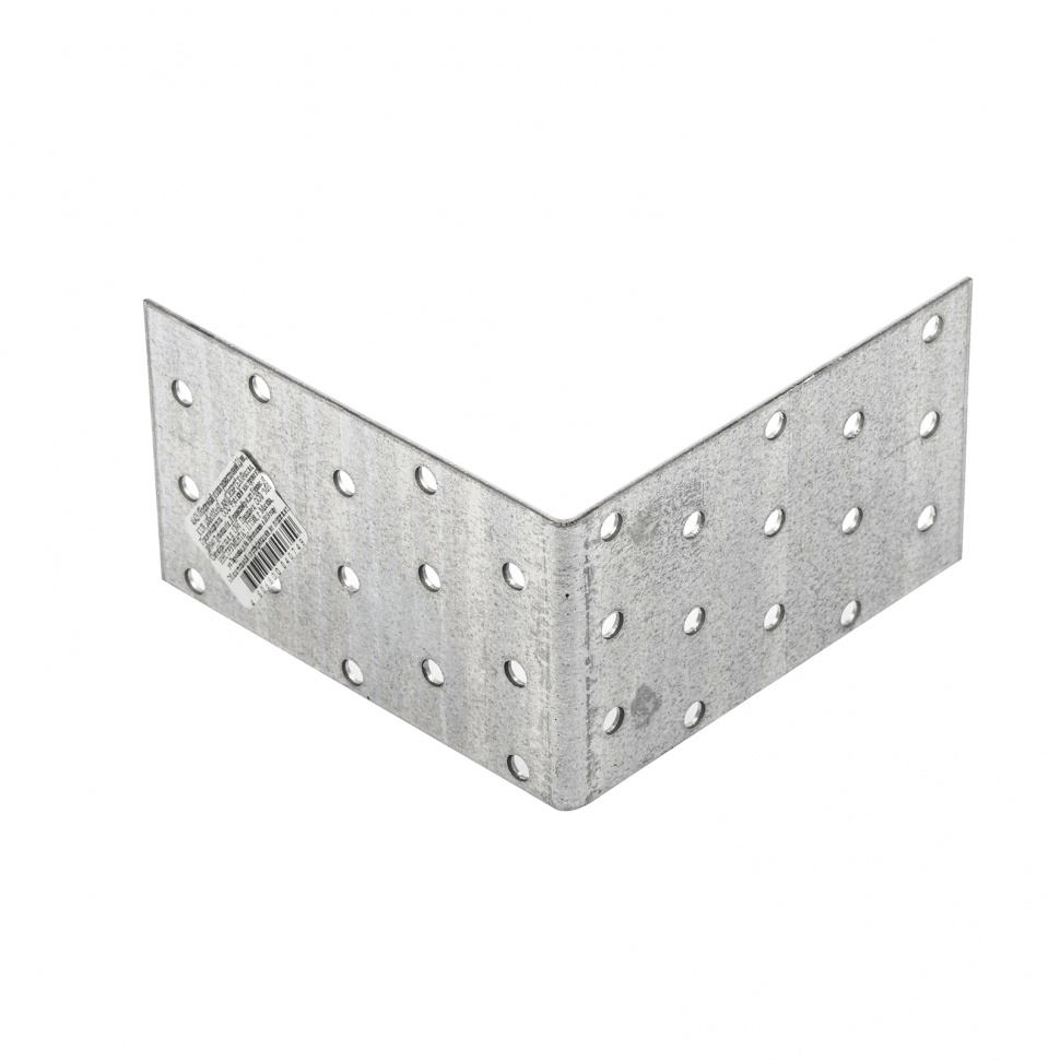 Крепежный уголок равносторонний 2 мм, KUR 100 х 100 х 60 мм Сибртех