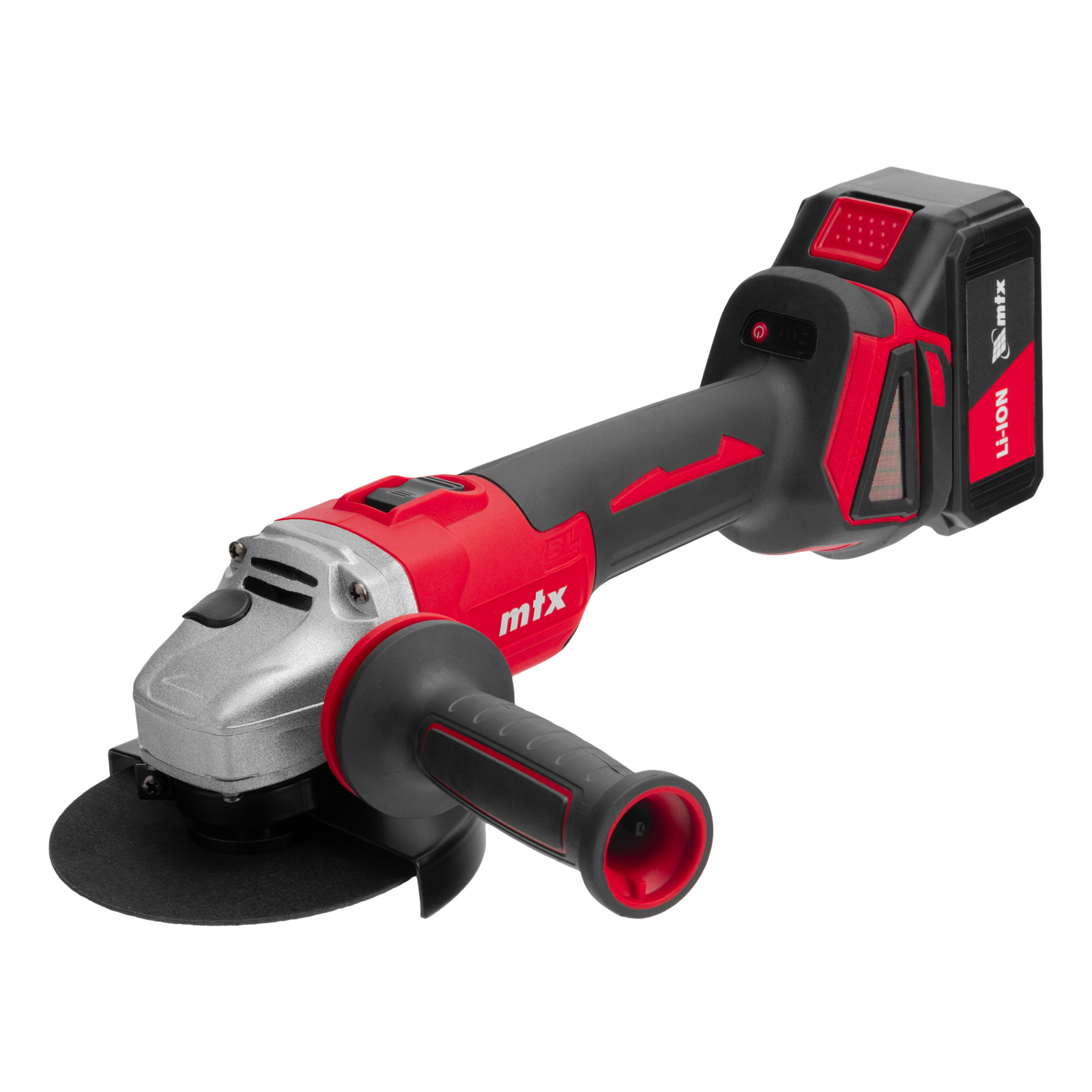 Машина шлифовальная угловая аккумуляторная бесщет. AGB-BL-20-125, Li-Ion, 20 В// MTX