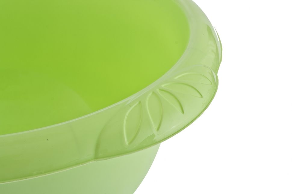 Таз пластмассовый круглый 9 л, зеленый, Россия Elfe