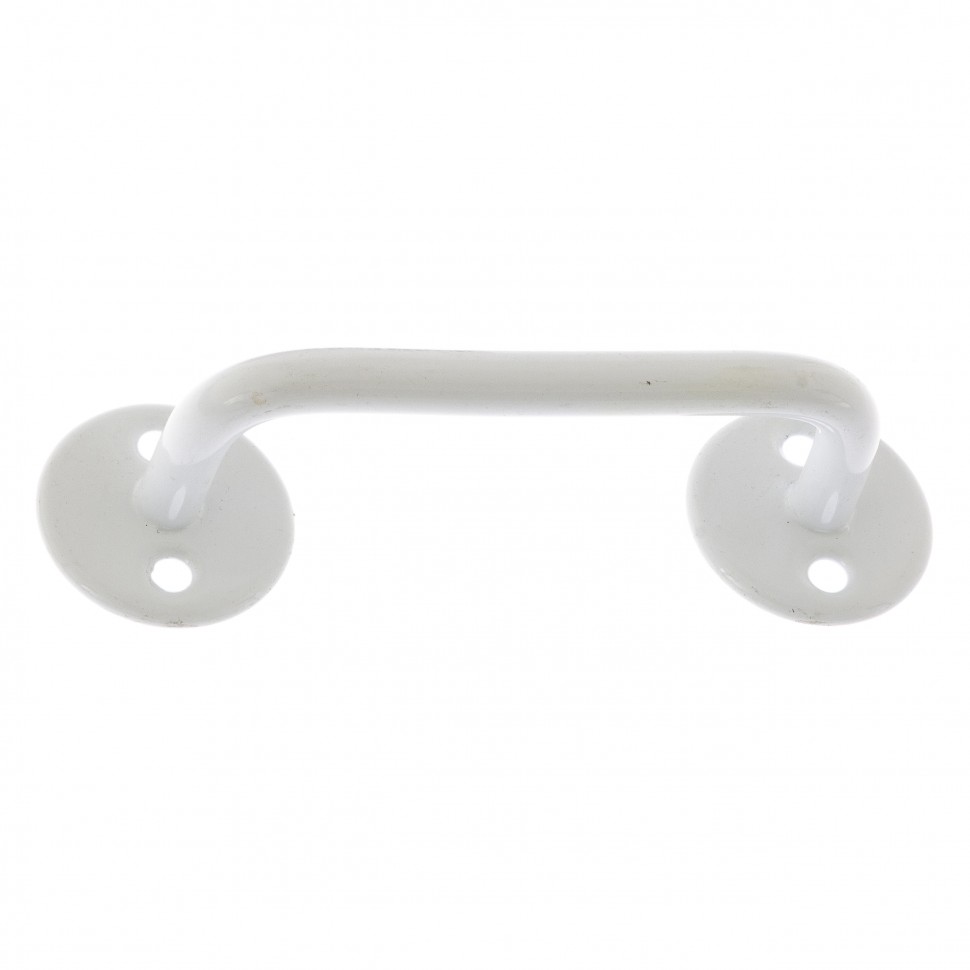 Ручка-скоба РС-80-3, белая, 5 шт, (Металлист)