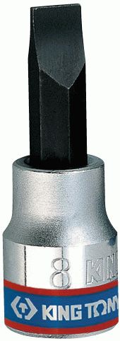 Насадка (бита) торцевая 3/8", Slotted, 8х1,2 мм, L = 50 мм KING TONY 302208