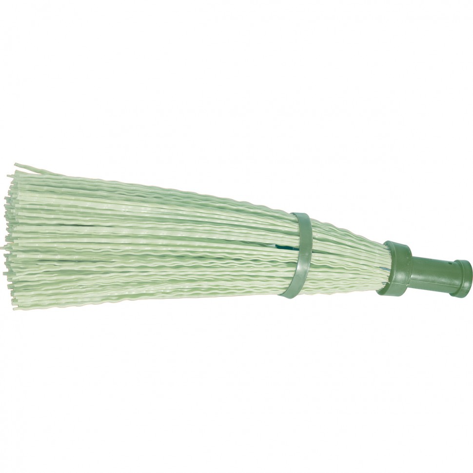 Метла полипропиленовая, 140 х 310 мм, круглая, с фиксирующим ободом, без черенка, Россия, Сибртех