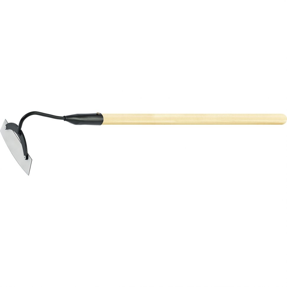 Мотыга стальная, 170 х 60 х 710 мм, деревянный черенок, Россия, Сибртех