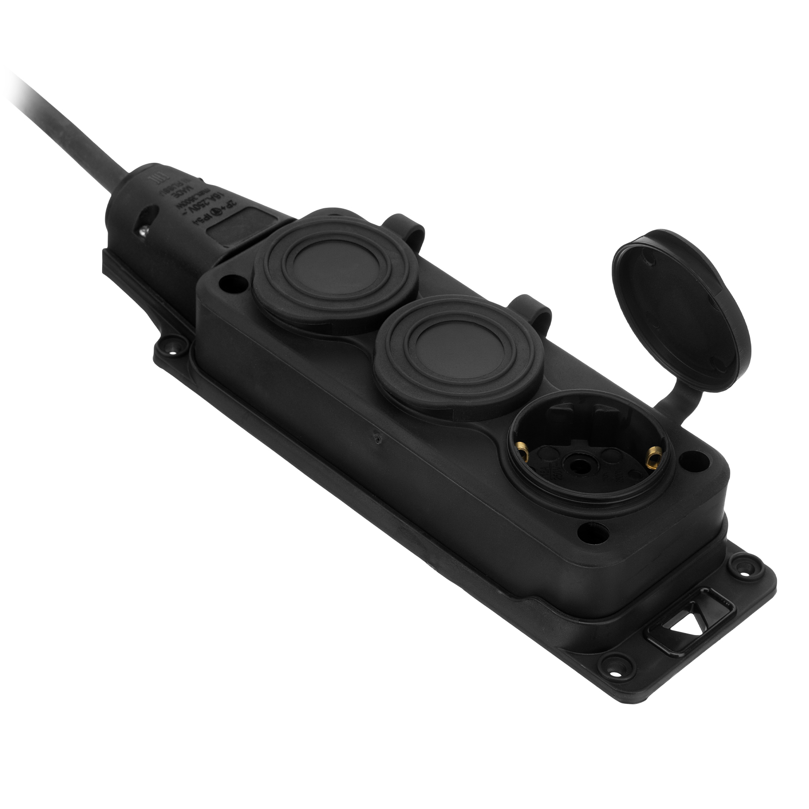 Удлинитель-шнур силовой Top Series, КГТТ, 20м, 3 розетки, 3 x 2,5 мм Denzel