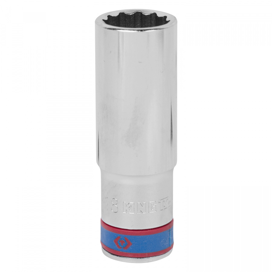 Головка торцевая глубокая двенадцатигранная 1/2", 18 мм KING TONY 423018M