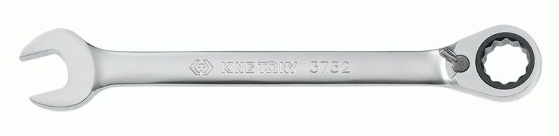 Ключ трещоточный комбинированный с флажковым переключением 18 мм KING TONY 373218M