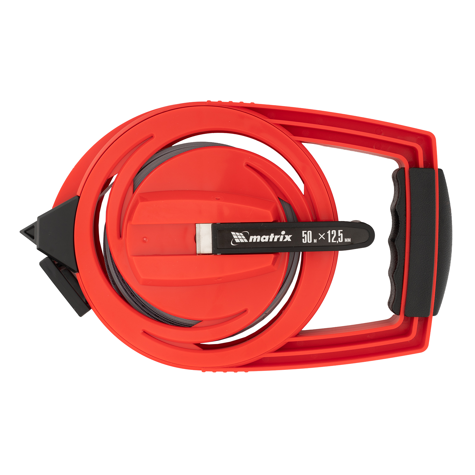 Рулетка геодезическая, 50 м х 12,5 мм, металлическая лента, закрытый корпус Matrix