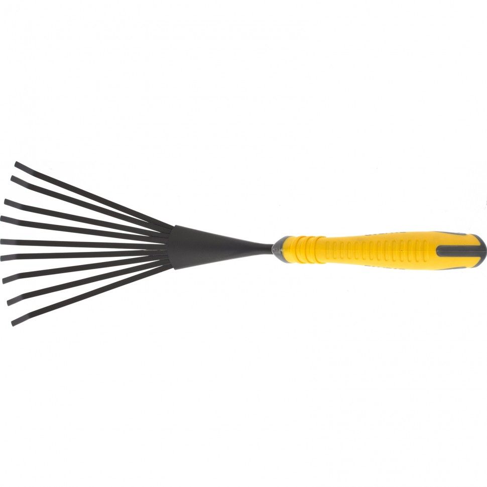 Грабли 9 - зубые веерные, двухкомпонентная рукоятка, Luxe, Palisad