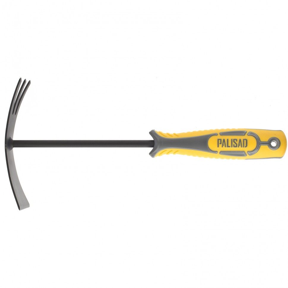 Мотыжка комбинированная 3 - зубая + трапеция, двухкомпонентная рукоятка, Luxe, Palisad
