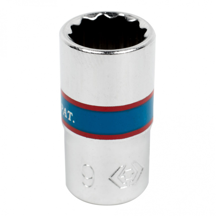 Головка торцевая стандартная двенадцатигранная 1/4", 9 мм KING TONY 233009M