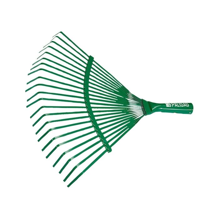 Грабли веерные стальные, 365 мм, 22 плоских зуба, эмалированные, без черенка, Palisad