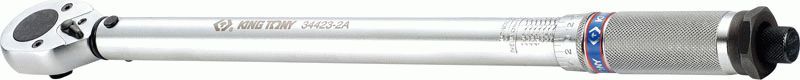 Динамометрический ключ серии "CLASSIC", 1/2", 70-340 Нм, для левой и правой резьбы, футляр KING TONY 34423-2A