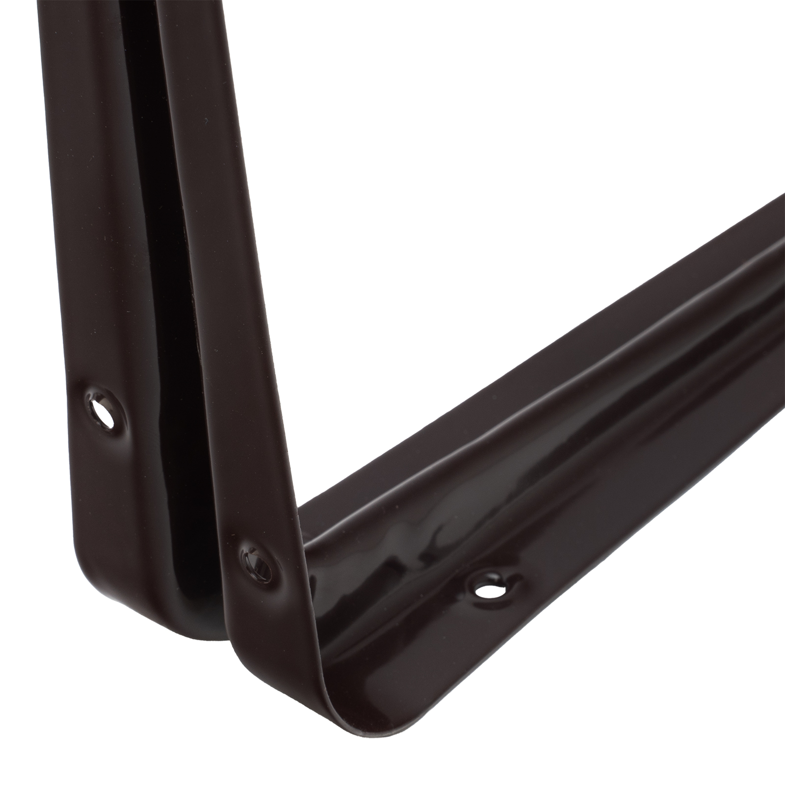 Кронштейн угловой с ребром, 250 х 300 мм, коричневый Сибртех