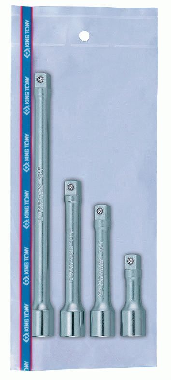 Набор удлинителей 1/2", 75, 125, 150, 250 мм, 4 предмета KING TONY 4104PR