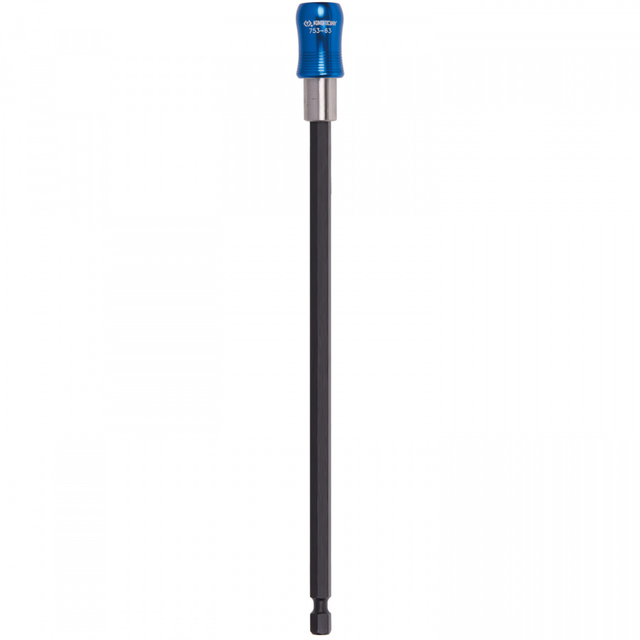 Держатель вставок (бит) 1/4", 370 мм, магнитный, с фиксатором и самосбросом, для шуруповерта KING TONY 753A-370