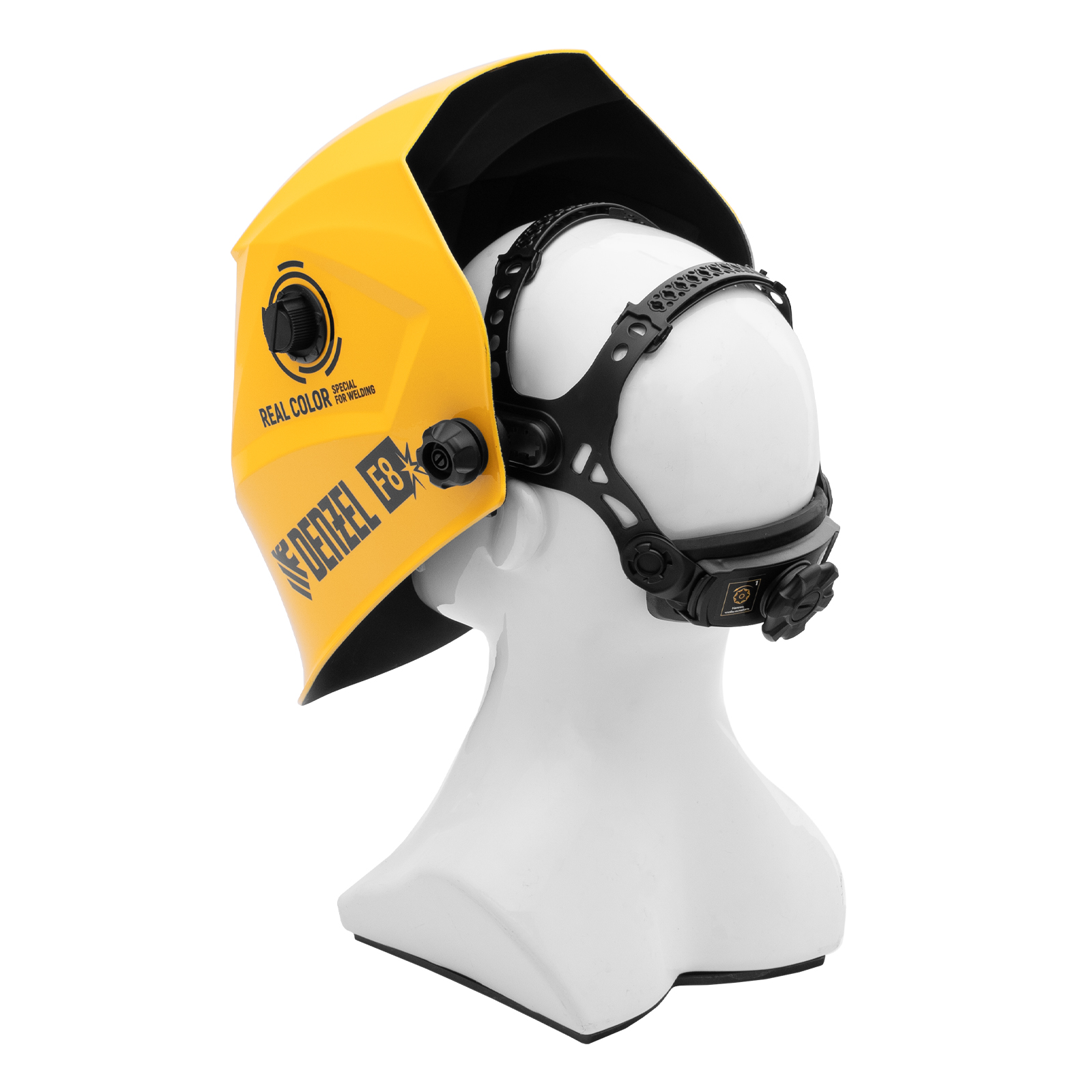 Щиток защитный лицевой (маска сварщика) F8, см. окно 100х50, Real Color, DIN4/5-8/9-13// Denzel