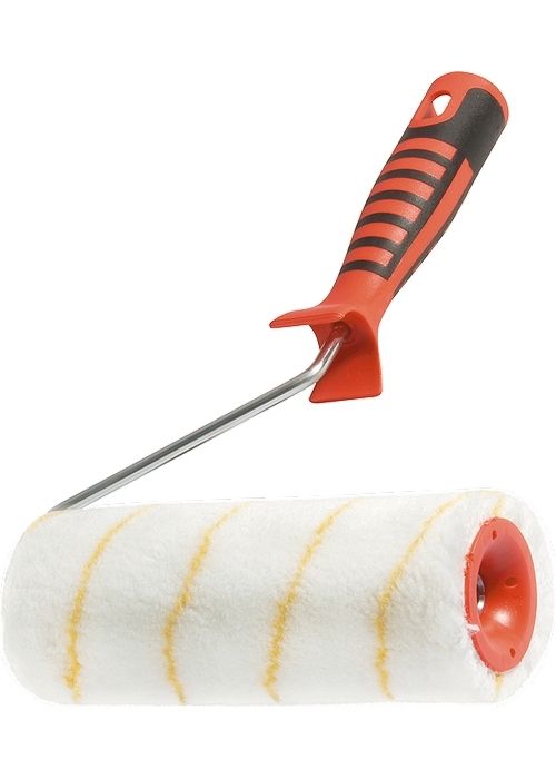 Валик для внутренних работ синтетический, с двухком.ручкой, 250 мм, ворс 12 мм, D 48 мм, D ручки 6 мм, полиакрил Matrix