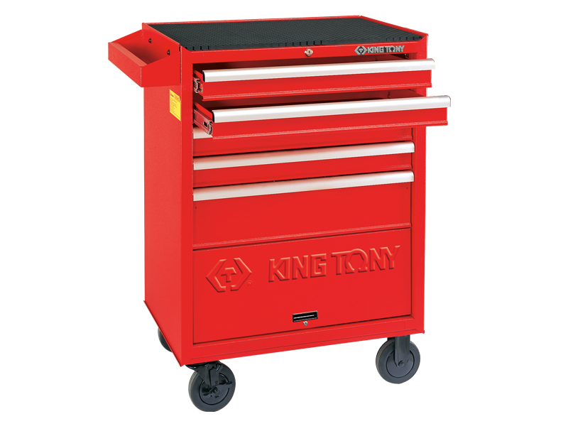 Тележка инструментальная, 5 полок и отсек KING TONY 87432-5B