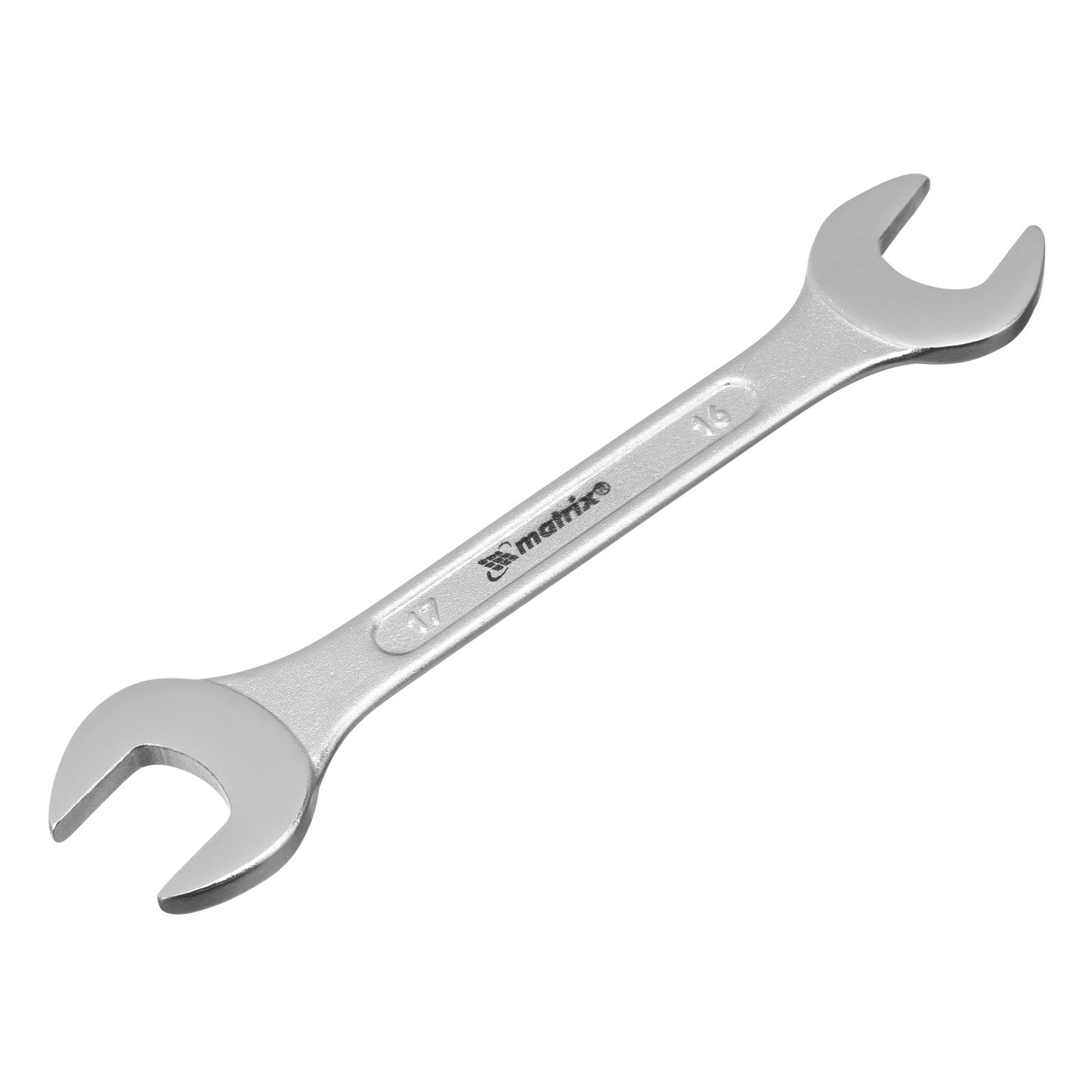 Набор ключей рожковых, 6-17 мм, 6 шт, CrV, хромированные Matrix