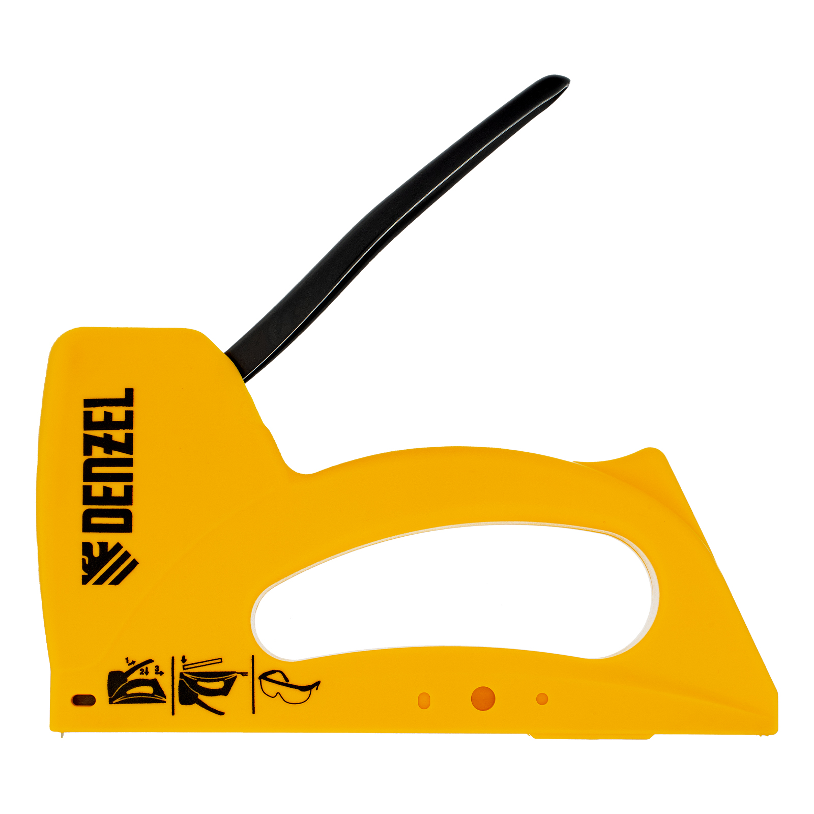 Степлер пластиковый, скобы в комплекте, тип 53, 6-10 мм Denzel