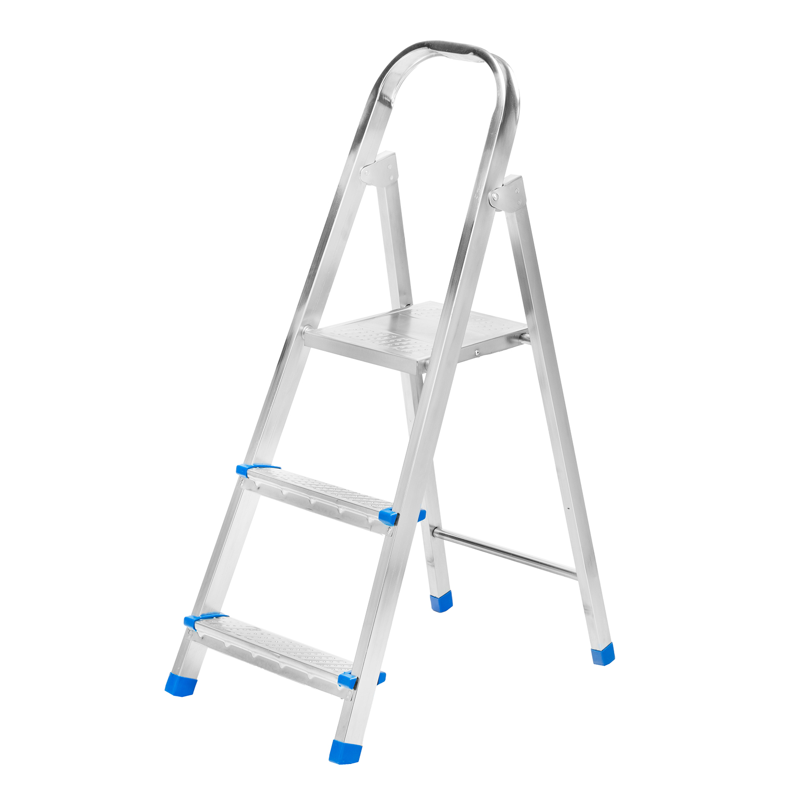 Стремянка, 3 ступени, стальная, оцинкованная Сибртех