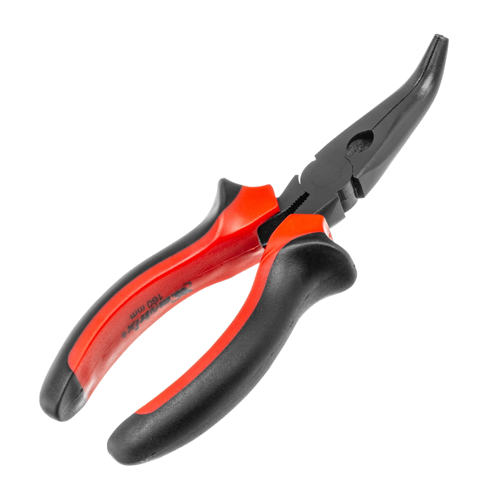 Длинногубцы изогнутые Black Nickel, 160 мм, двухкомпонентные рукоятки Matrix