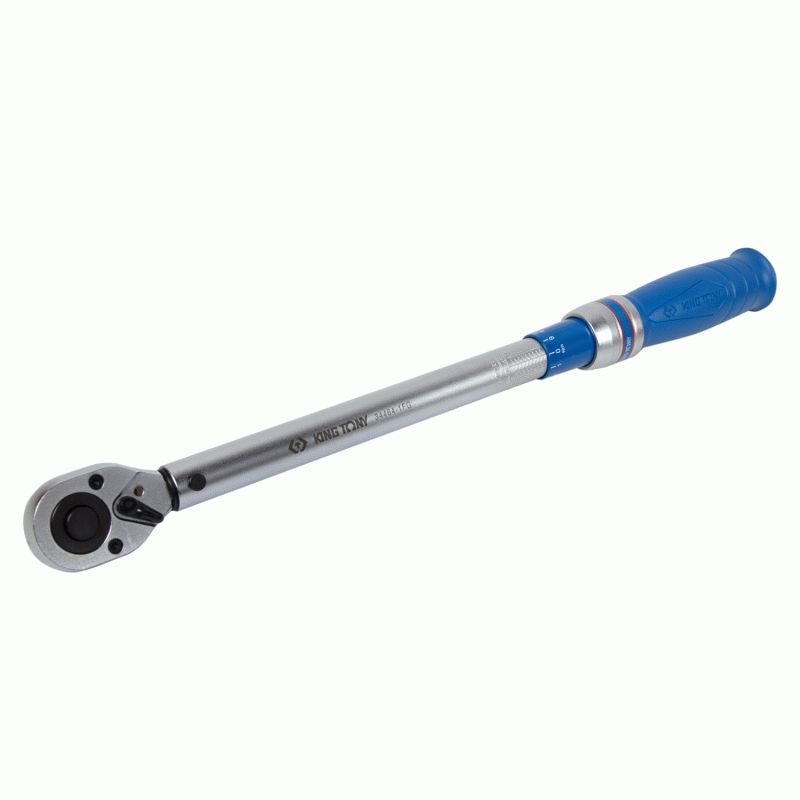 Динамометрический ключ серии "LIGHT", 1/2", 40-210 Нм, для левой и правой резьбы, футляр KING TONY 34464-1FG