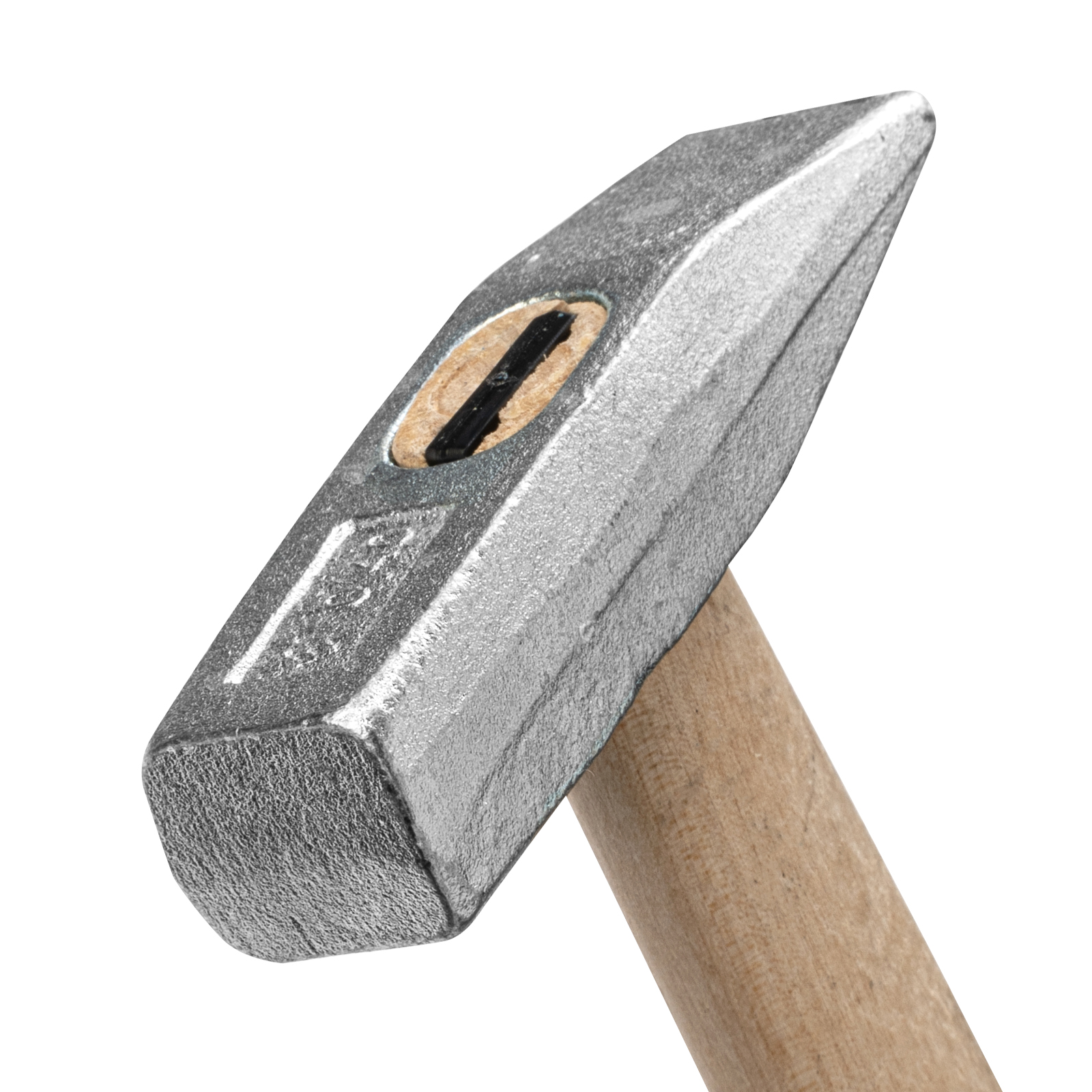 Молоток слесарный, 400 г, квадратный боек, деревянная рукоятка