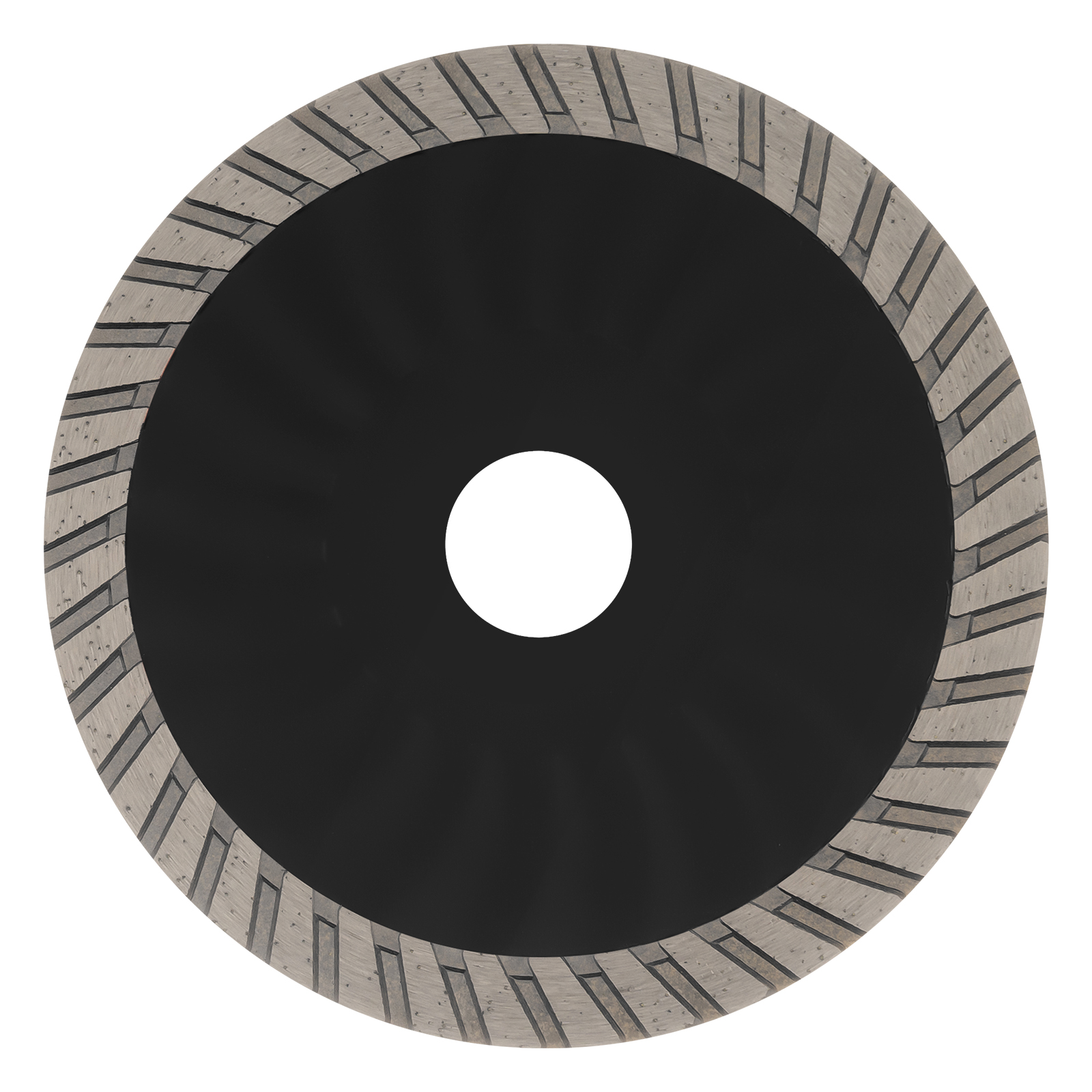 Диск алмазный отрезной DENZEL Турбо, ф125 х 22.2 мм, сухой рез, HWD92, турбированная рабочая часть, круг, 731080