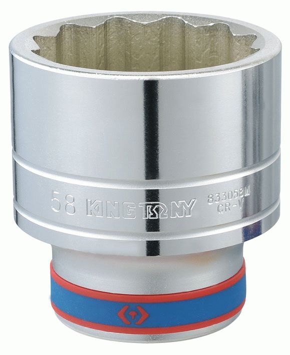 Головка торцевая стандартная двенадцатигранная 1", 41 мм KING TONY 833041M